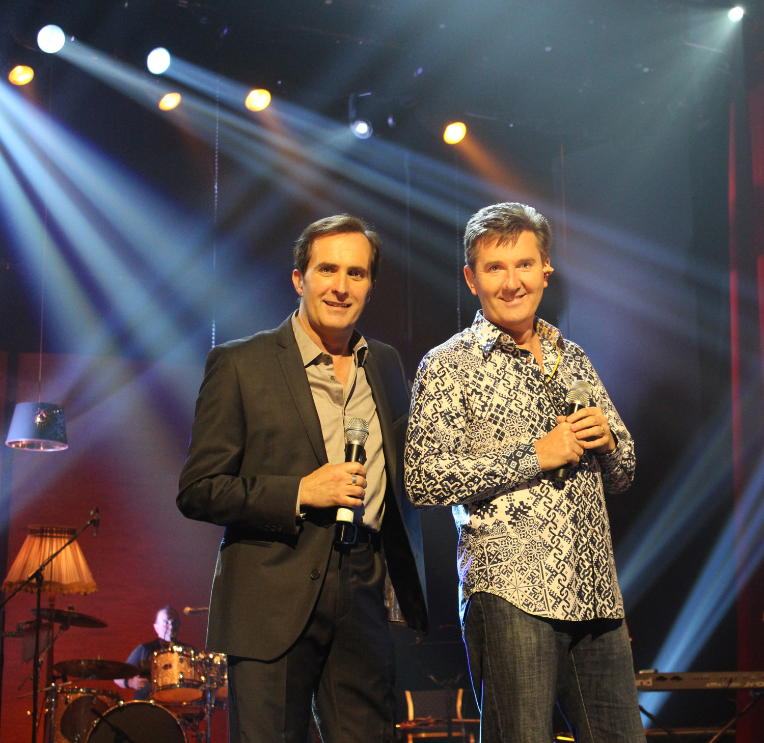 Marc with Daniel O'Donnell, presenting the TV show