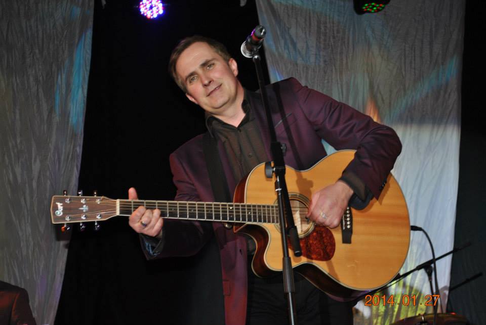 Marc Roberts performing at the Sunday World Awards 2014
